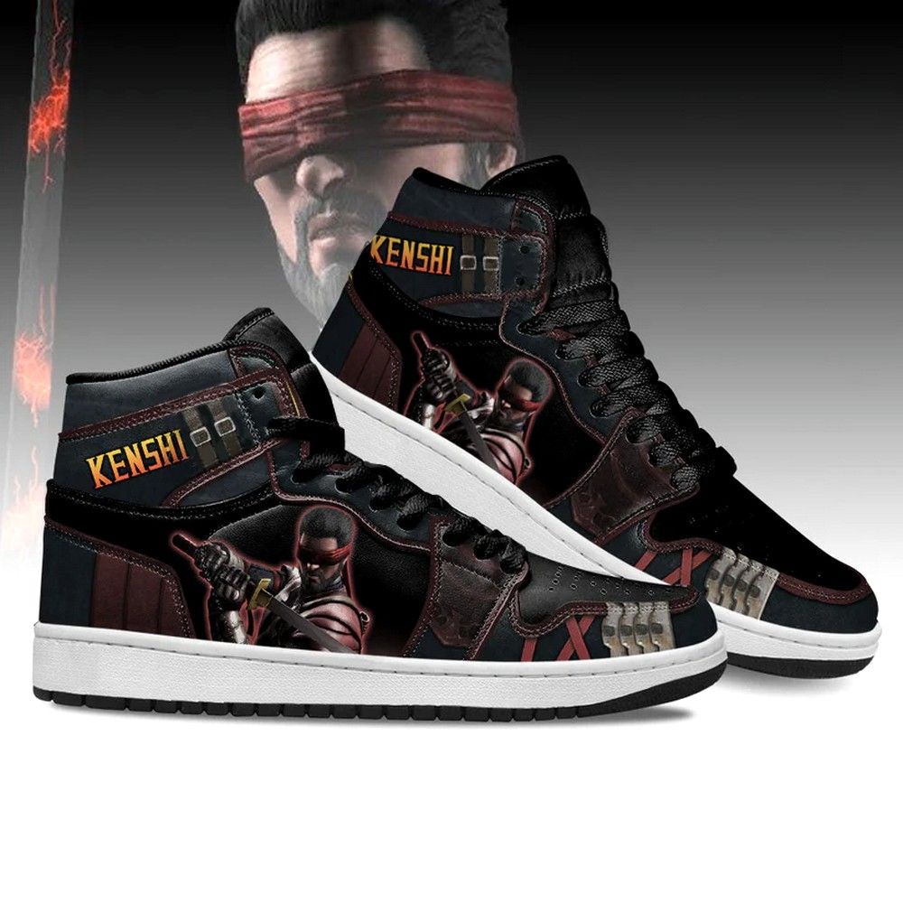 Ideafootwear Kenshi Mortal Kombat Version 2 AJ1 High Sneakers Shoes For Men And Women