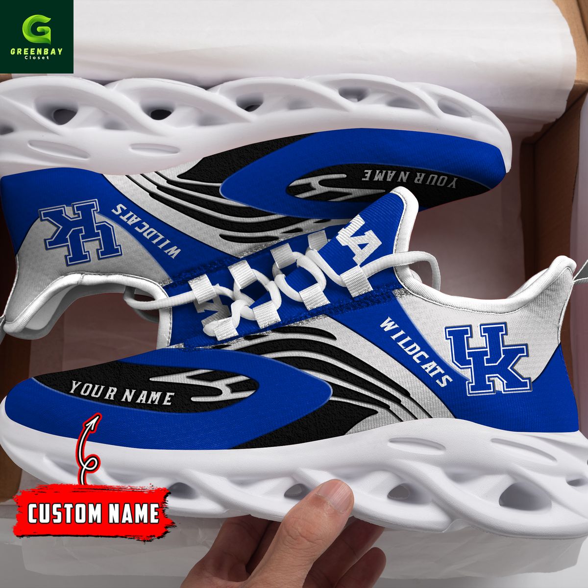 Ideafootwear Kentucky Wildcats Max Soul Shoes Sneakers For Men And Women