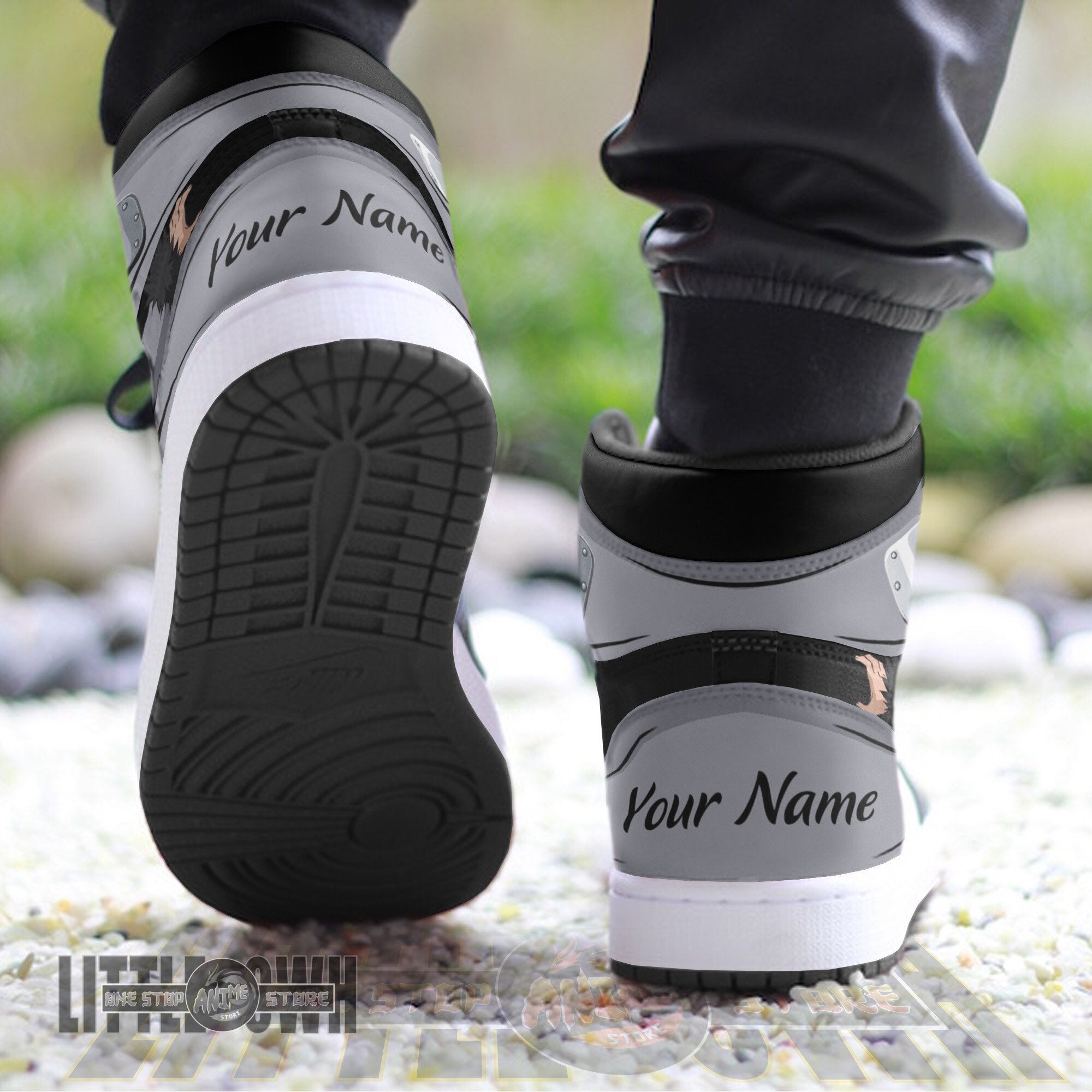Ideafootwear Kiba Inuzuka AJ1 High Sneakers Shoes For Men And Women
