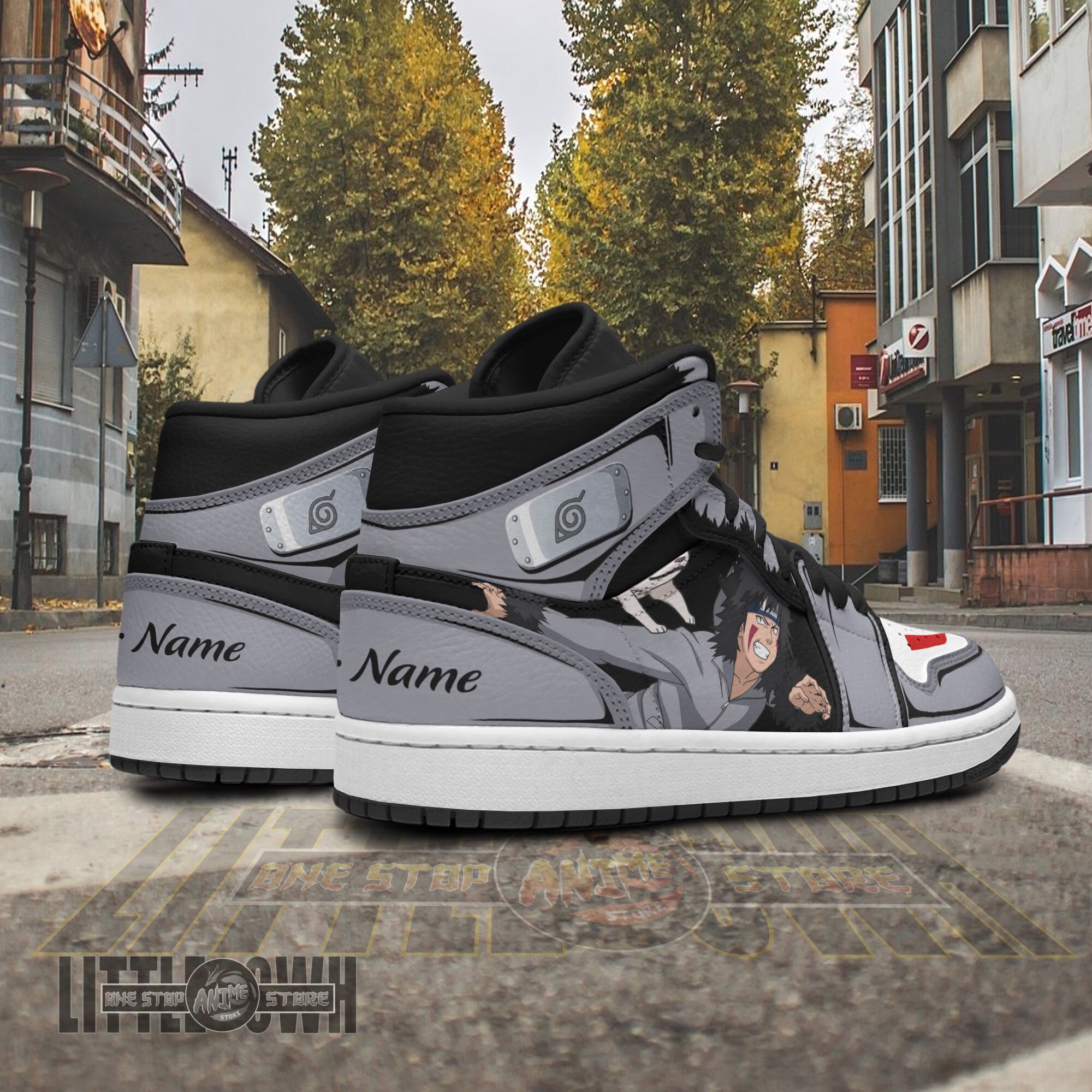 Ideafootwear Kiba Inuzuka AJ1 High Sneakers Shoes For Men And Women