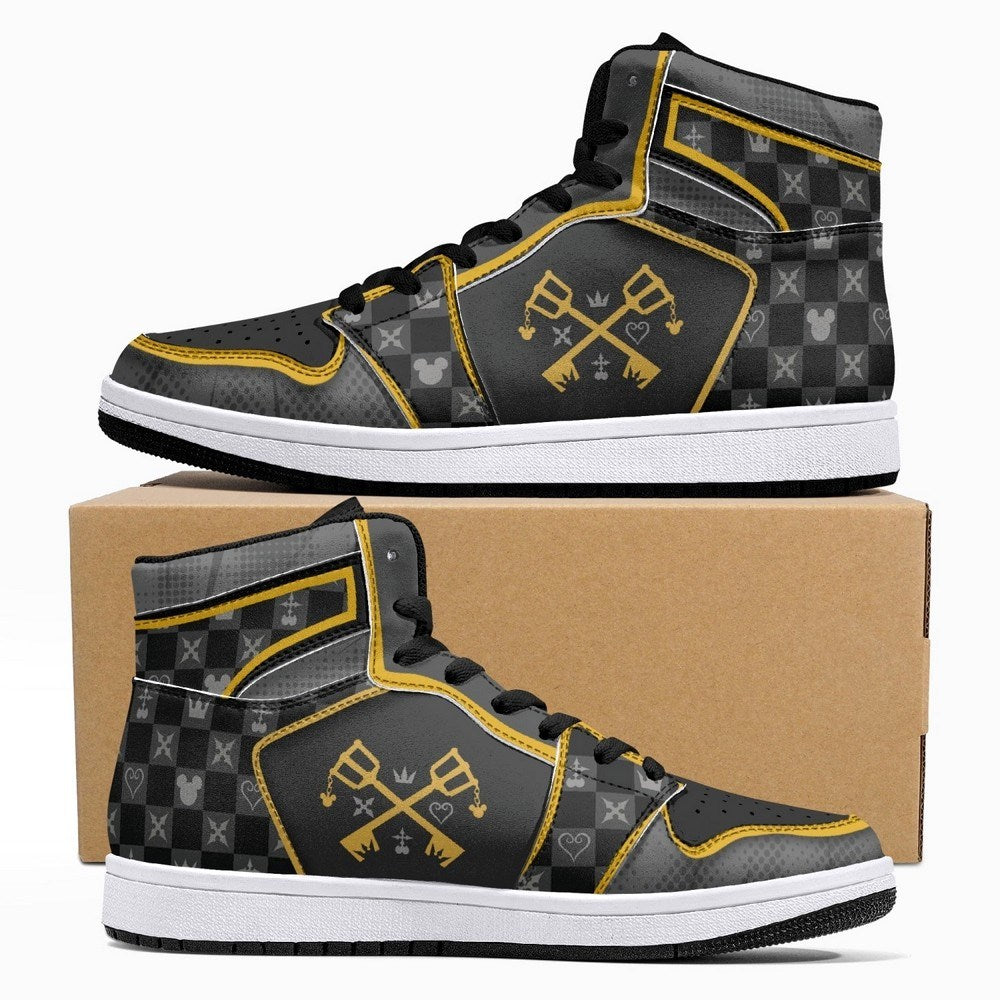 Ideafootwear Kingdom Hearts AJ1 High Sneakers Shoes For Men And Women