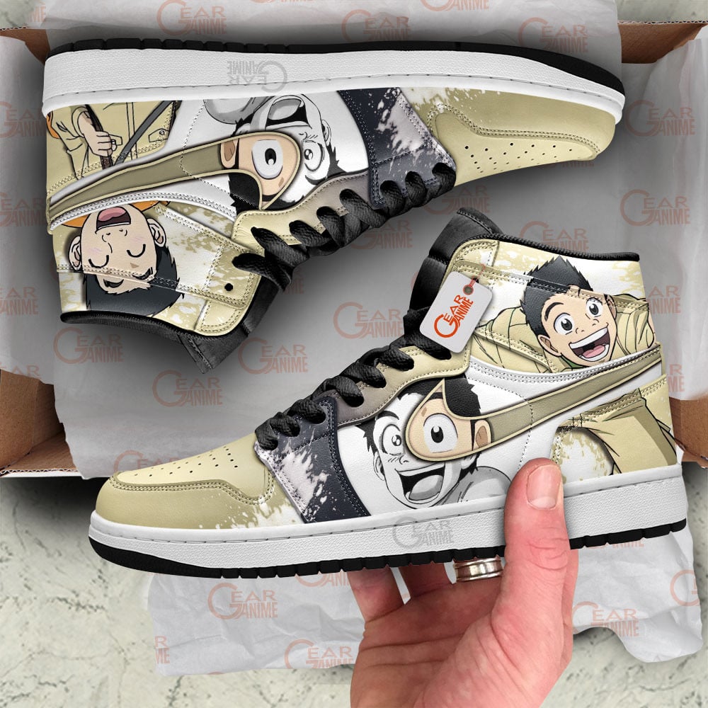Ideafootwear Komatsu AJ1 High Sneakers Shoes For Men And Women