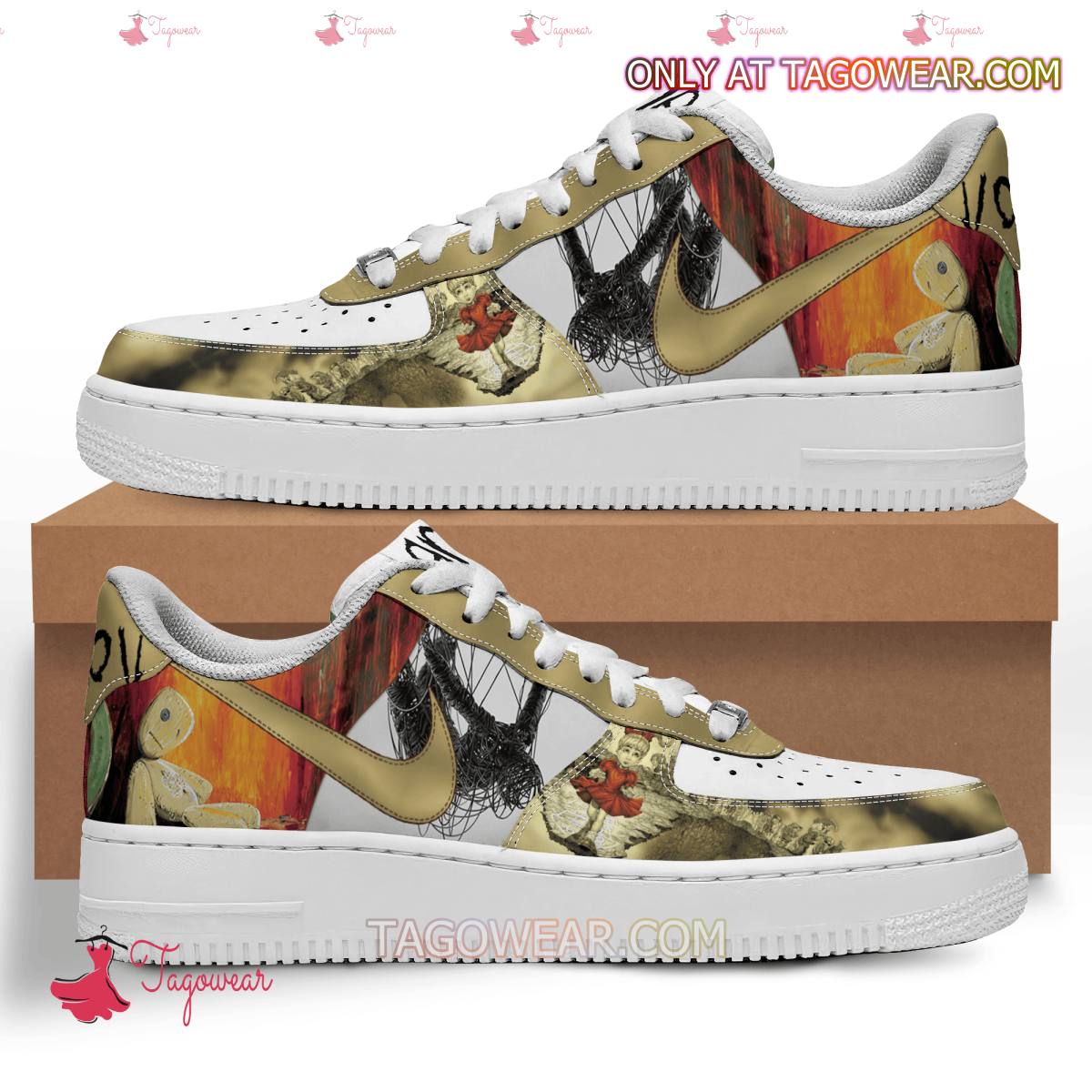 Ideafootwear Korn Album Cover Air Low-Top Sneakers Shoes For Men And Women 4