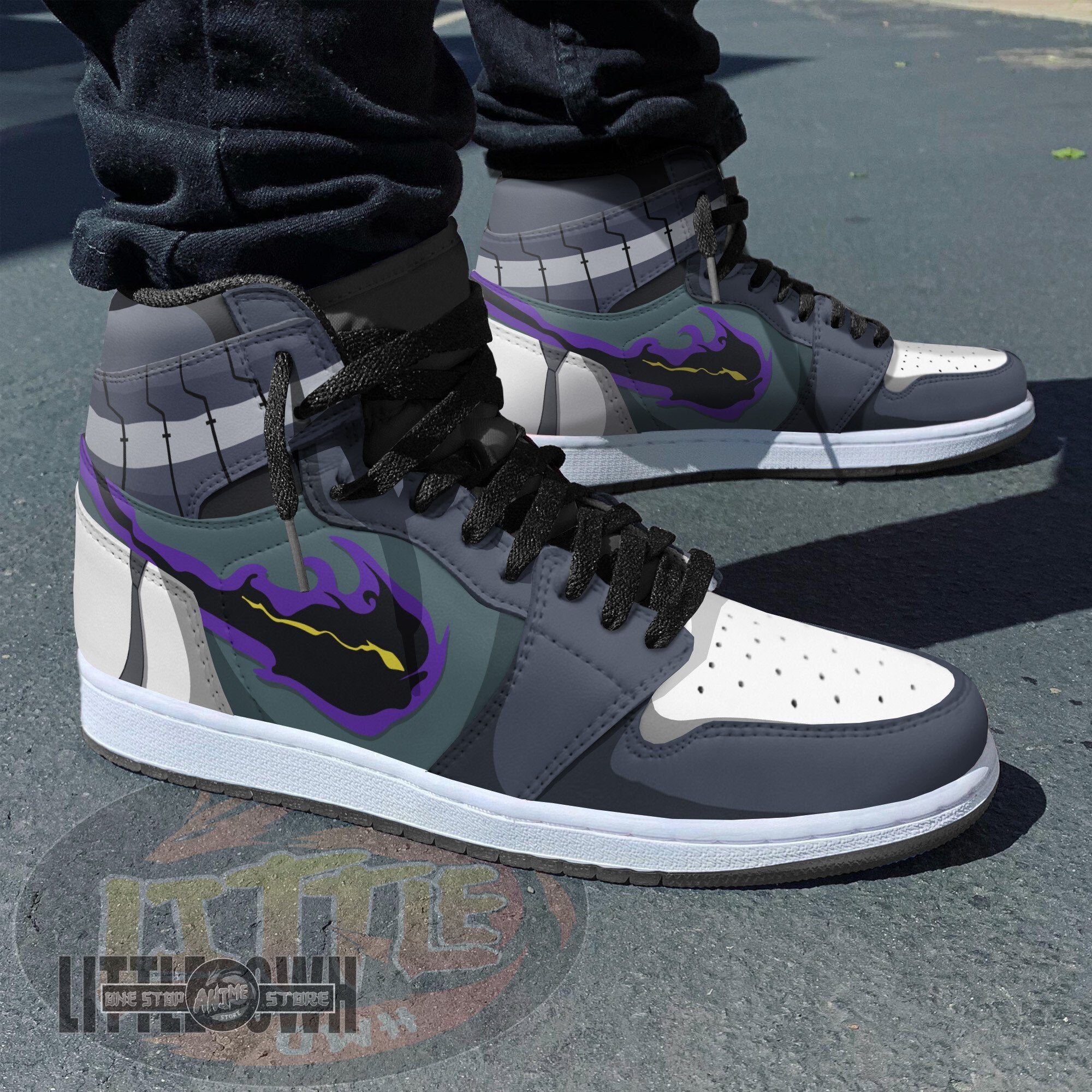 Ideafootwear Kurogiri AJ1 High Sneakers Shoes For Men And Women