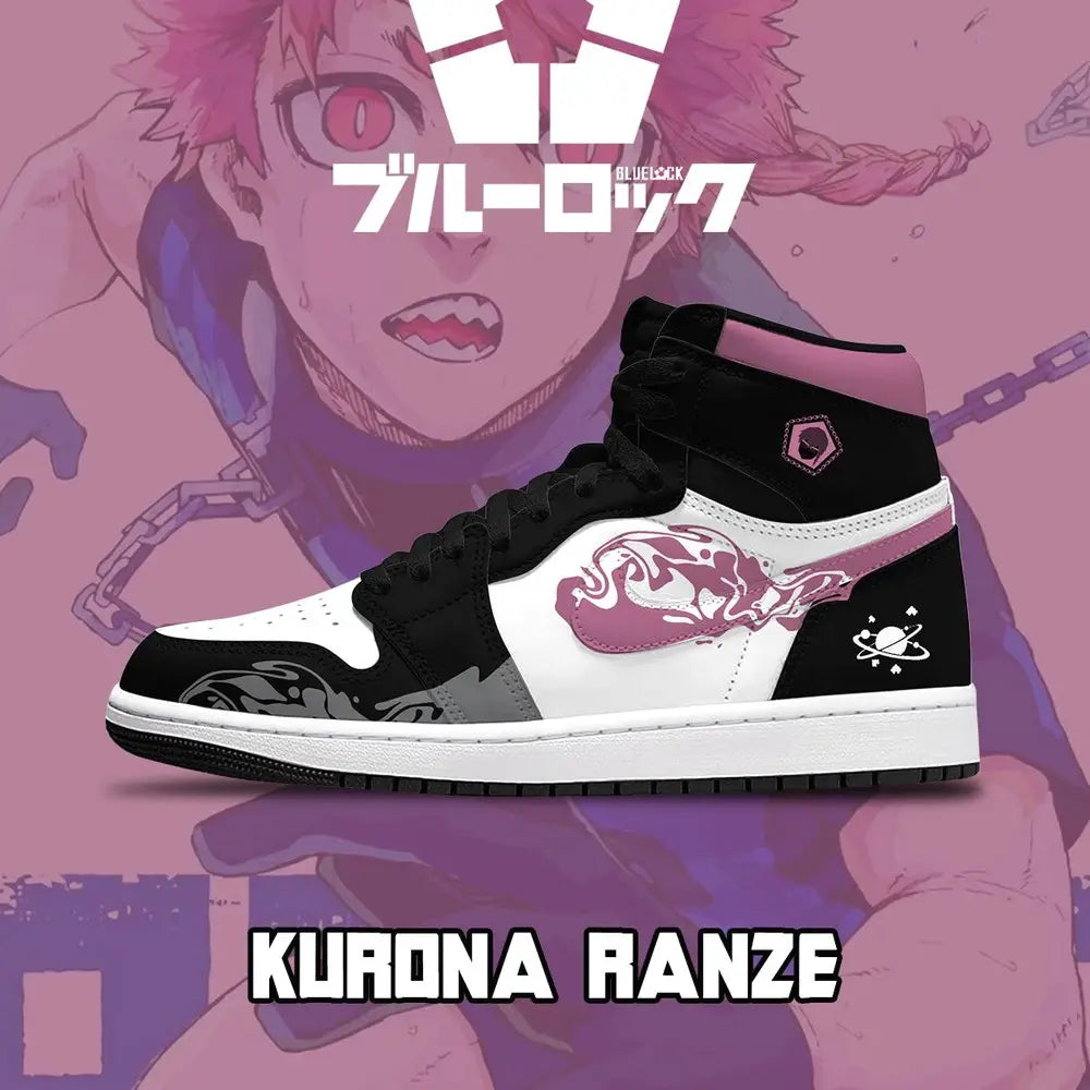 Ideafootwear Kurona Ranze V.1 Blue Lock AJ1 High Sneakers Shoes For Men And Women