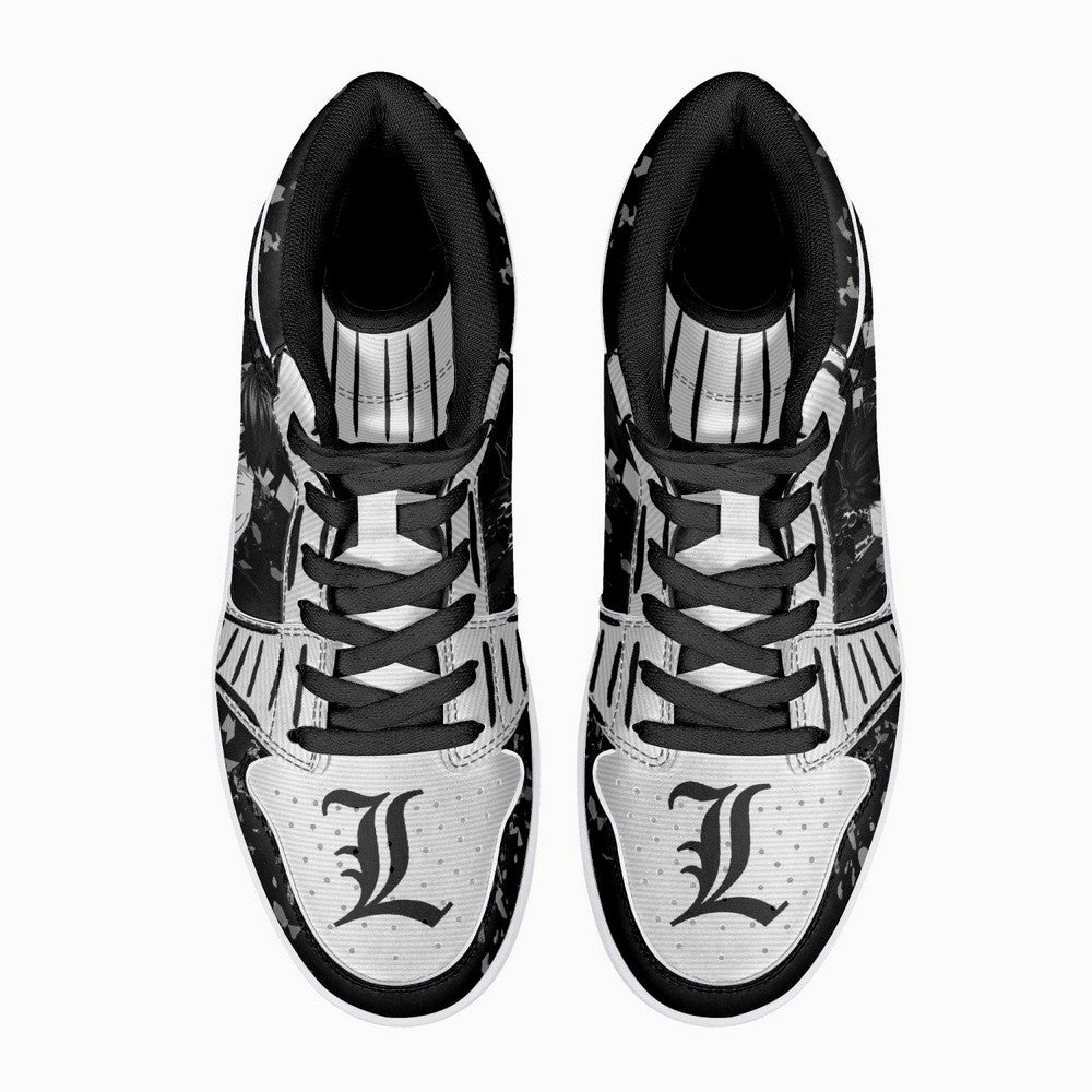 Ideafootwear L Lawliet Ryuzaki Desu N?to AJ1 High Sneakers Shoes For Men And Women