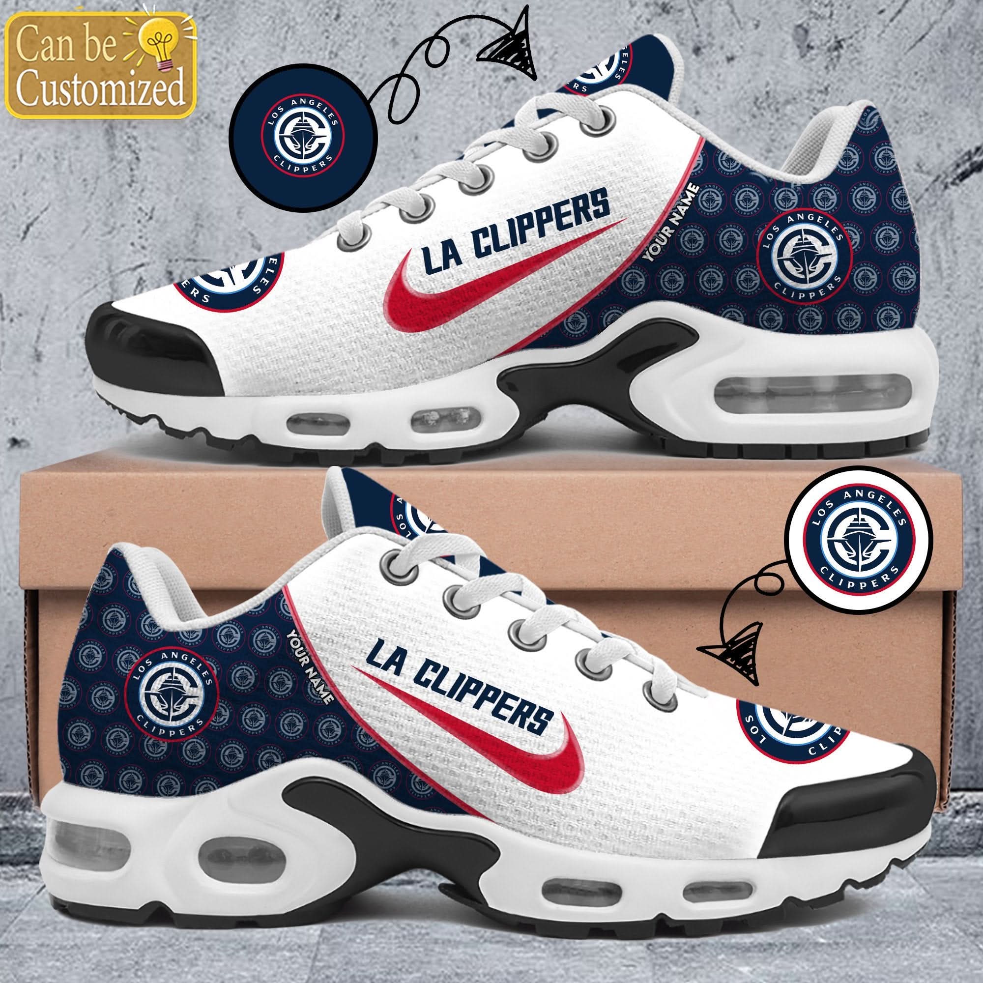 Ideafootwear LA Clippers TN Shoes Sneakers For Men And Women