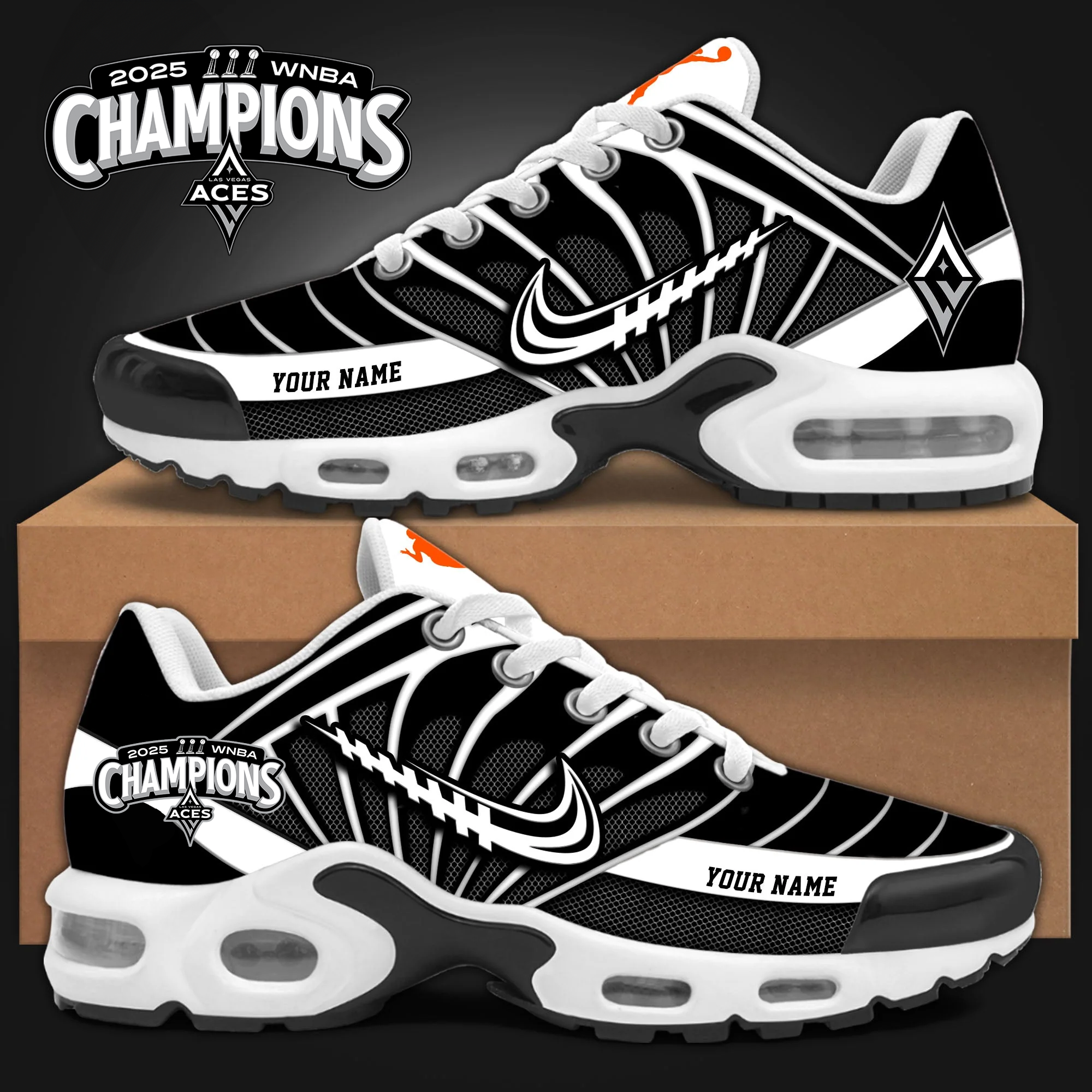Ideafootwear Las Vegas Aces TN Shoes Sneakers For Men And Women