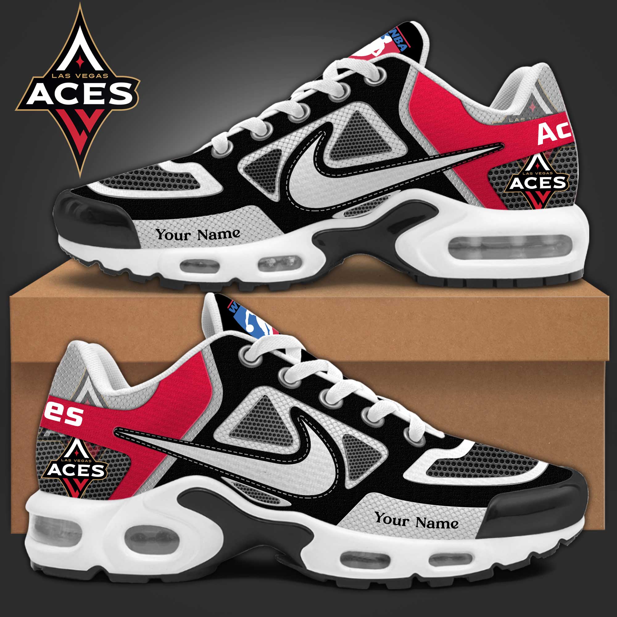 Ideafootwear Las Vegas Aces TN Shoes Sneakers For Men And Women