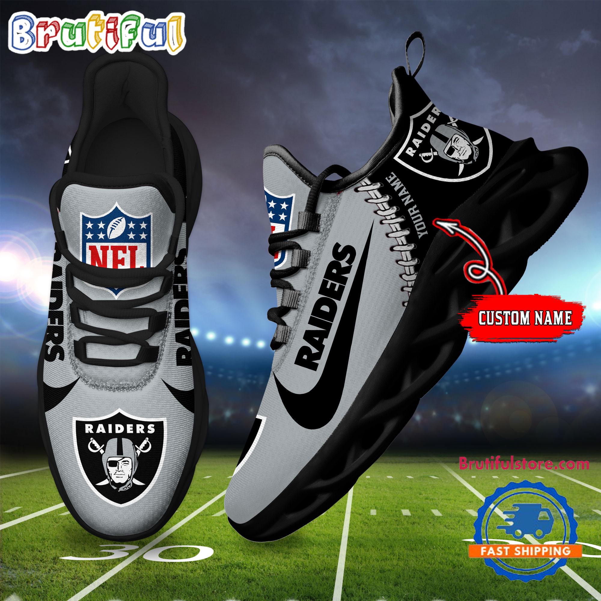 Ideafootwear Las Vegas Raiders Max Soul Shoes Sneakers For Men And Women