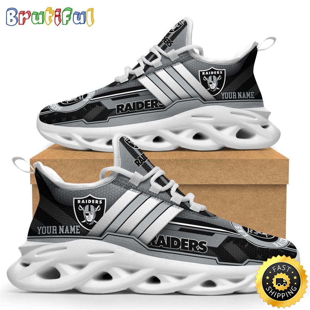 Ideafootwear Las Vegas Raiders Max Soul Shoes Sneakers For Men And Women