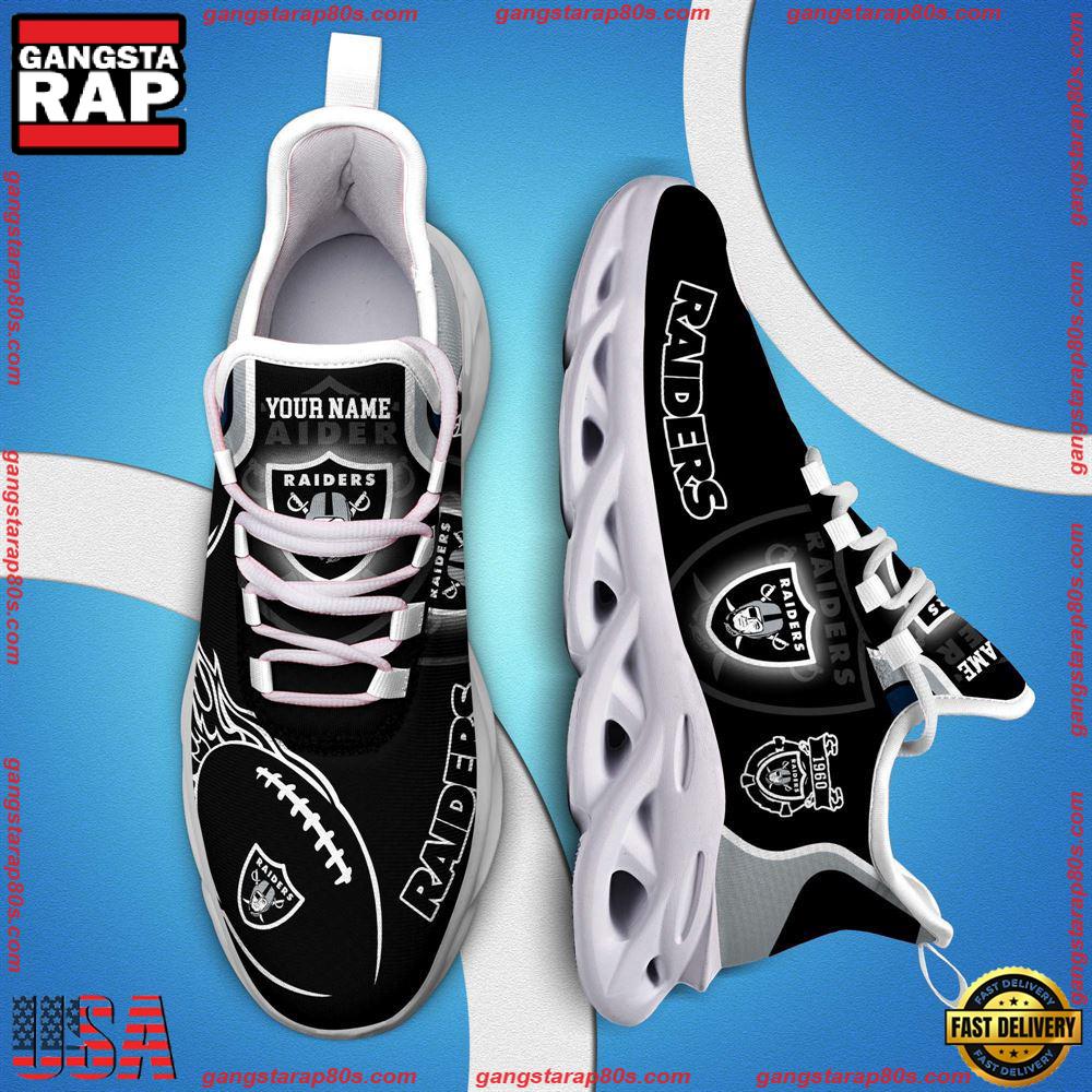 Ideafootwear Las Vegas Raiders Max Soul Shoes Sneakers For Men And Women