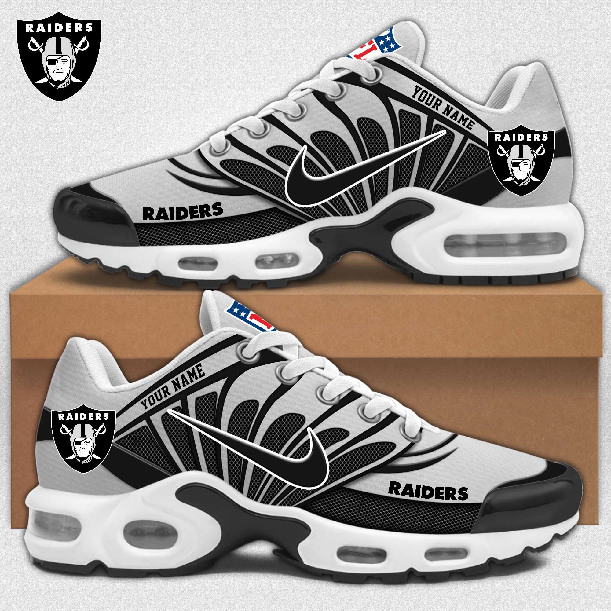 Ideafootwear Las Vegas Raiders TN Shoes Sneakers For Men And Women