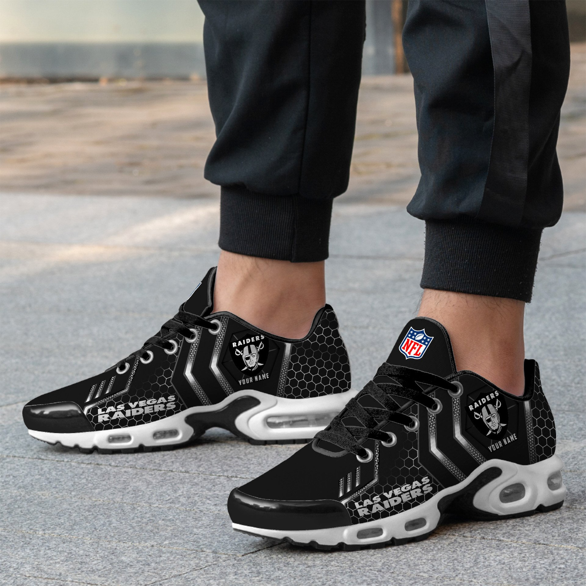 Ideafootwear Las Vegas Raiders TN Shoes Sneakers For Men And Women