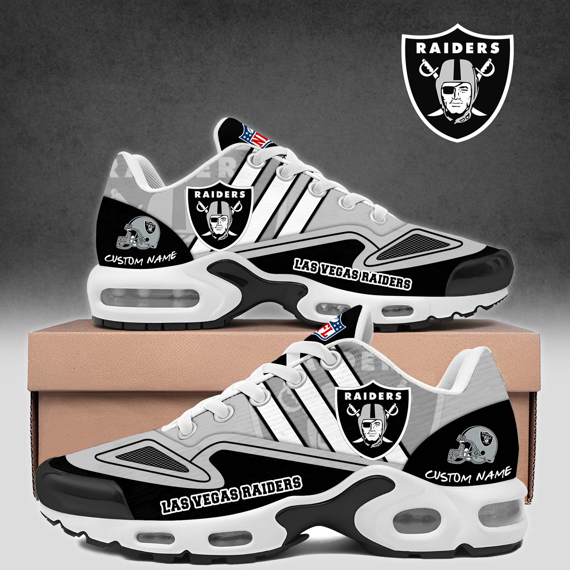 Ideafootwear Las Vegas Raiders TN Shoes Sneakers For Men And Women