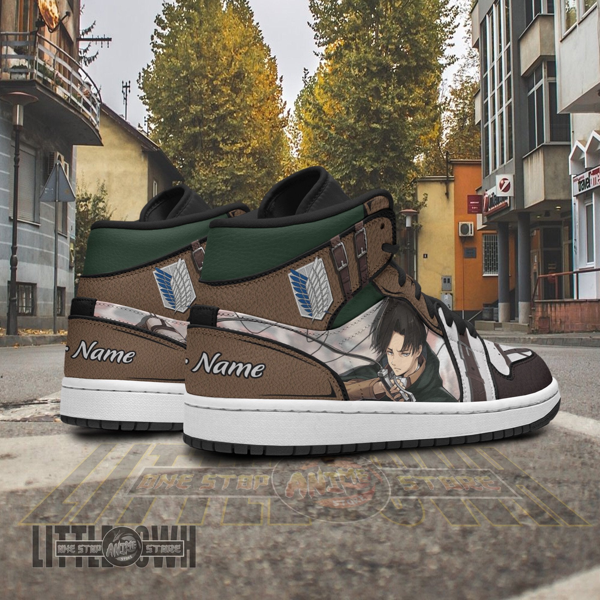 Ideafootwear Levi Ackerman AJ1 High Sneakers Shoes For Men And Women