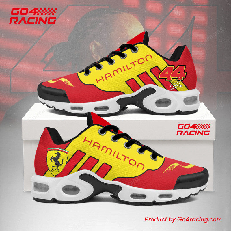 Ideafootwear Lewis Hamlton V8 - Scuderia Ferrari TN Shoes Sneakers For Men And Women