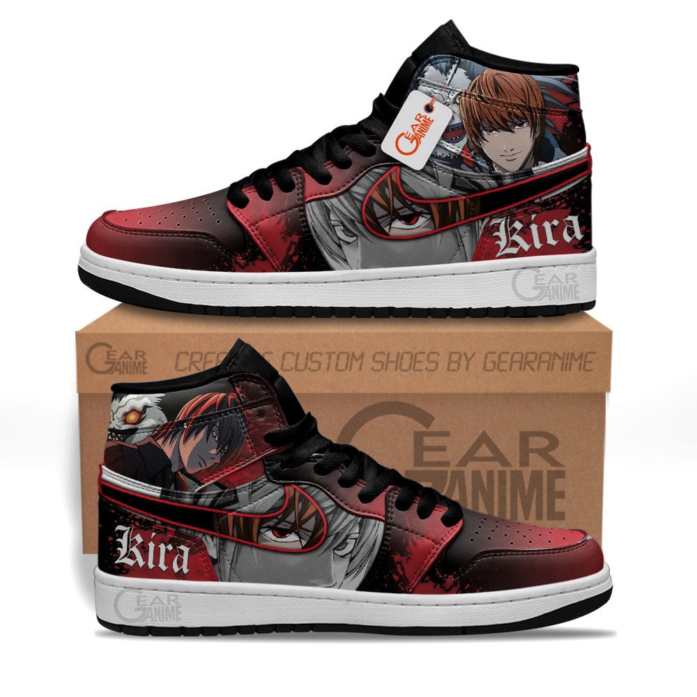 Ideafootwear Light Yagami AJ1 High Sneakers Shoes For Men And Women