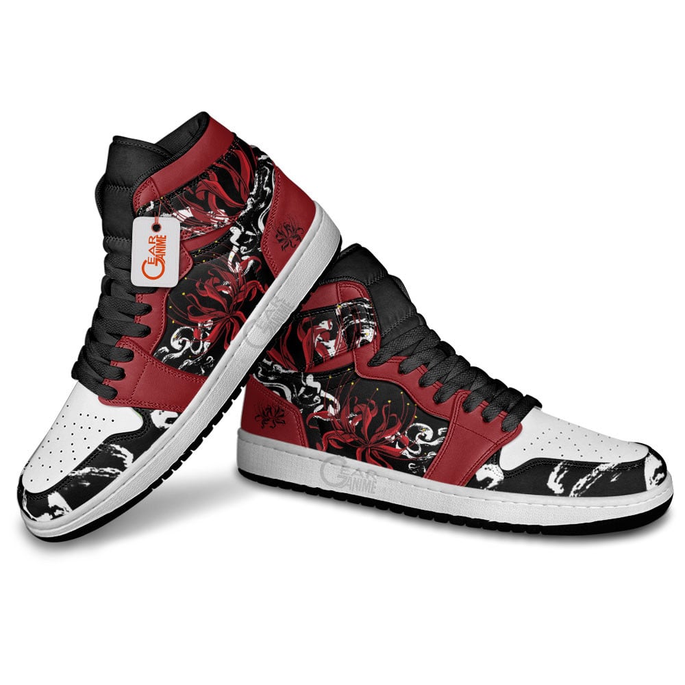 Ideafootwear Lily Flowers AJ1 High Sneakers Shoes For Men And Women