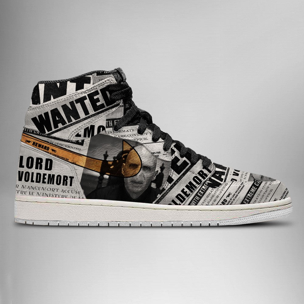 Ideafootwear Lord Voldemort Wanted AJ1 High Sneakers Shoes For Men And Women