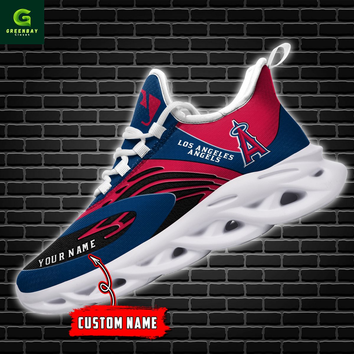 Ideafootwear Los Angeles Angels Max Soul Shoes Sneakers For Men And Women
