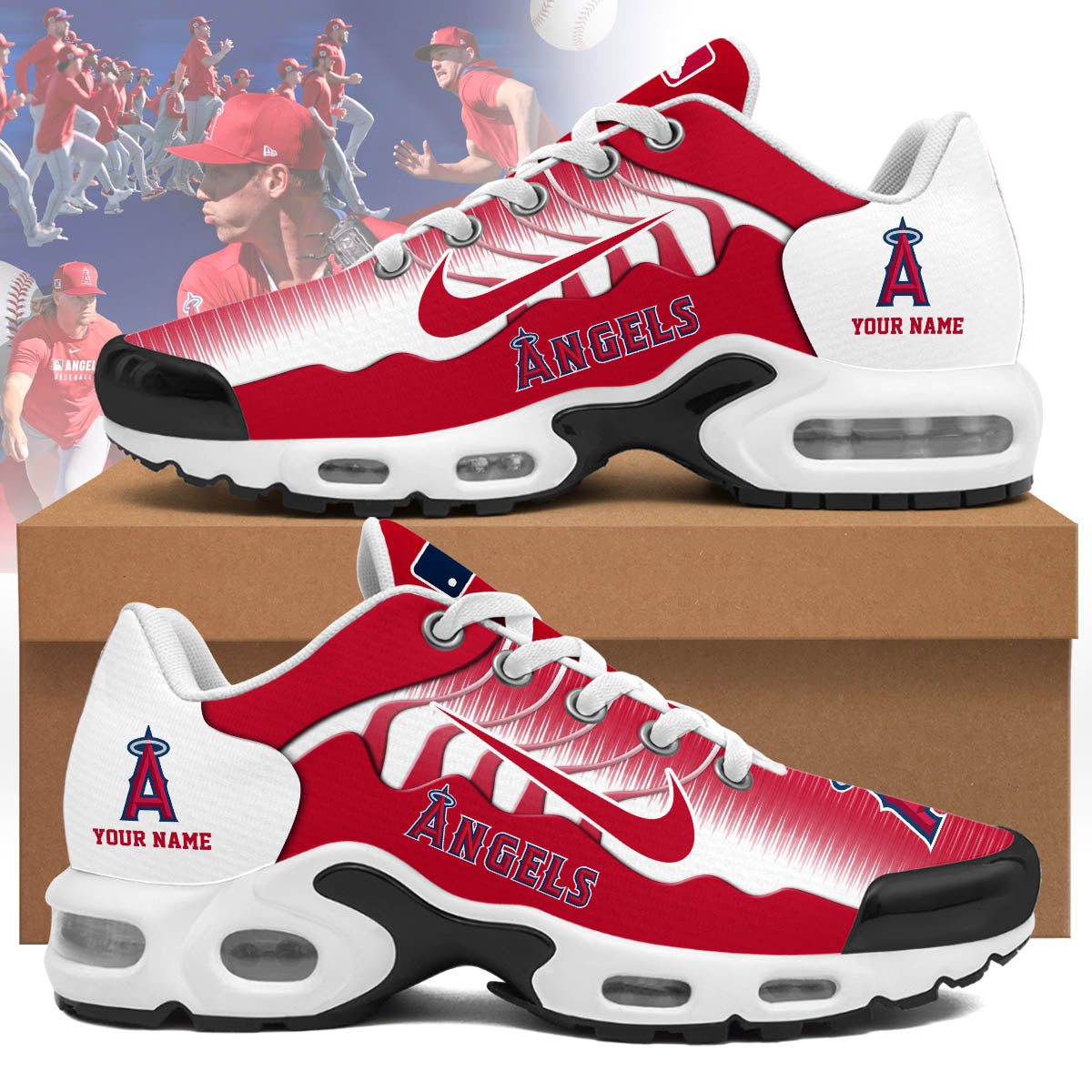 Ideafootwear Los Angeles Angels TN Shoes Sneakers For Men And Women