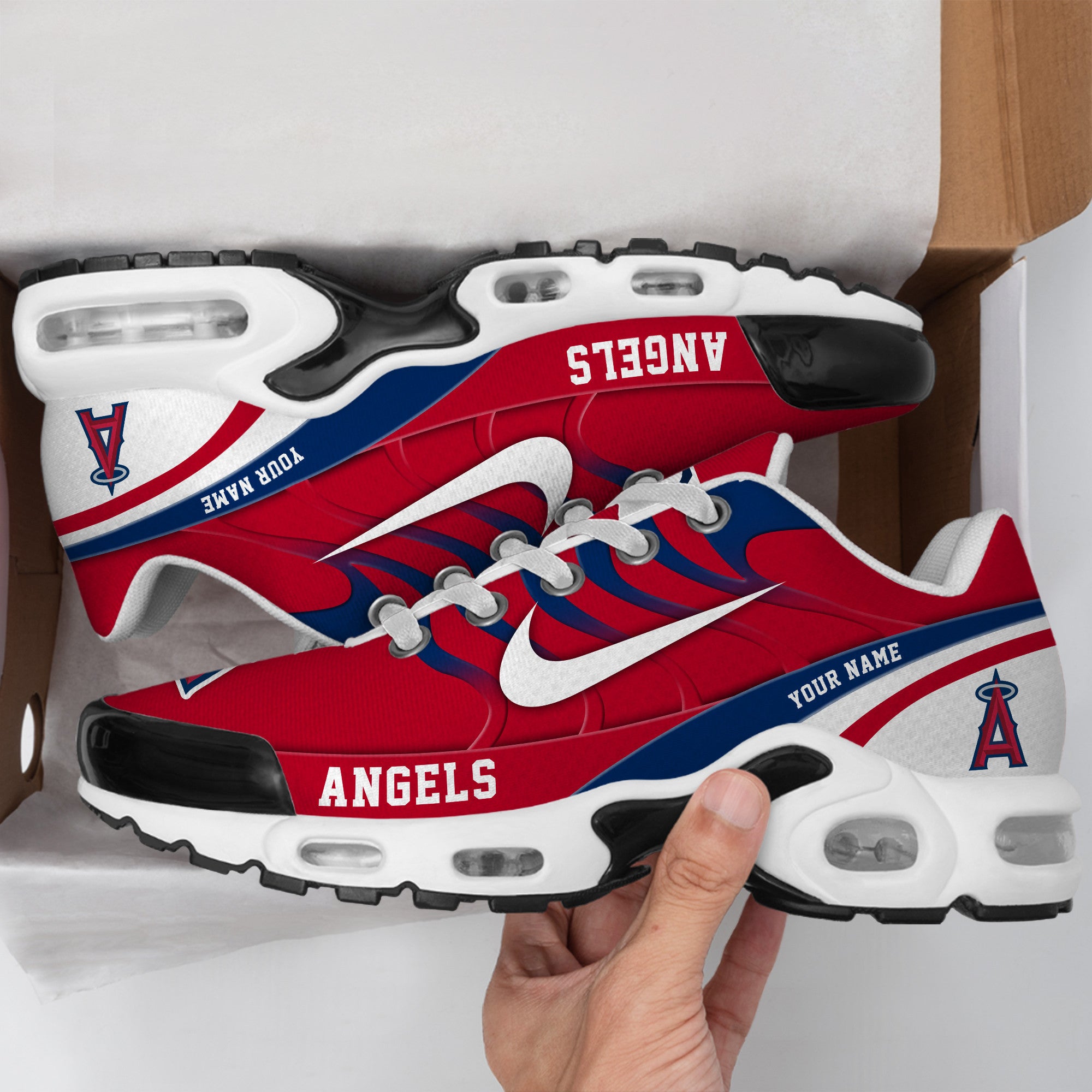 Ideafootwear Los Angeles Angels TN Shoes Sneakers For Men And Women