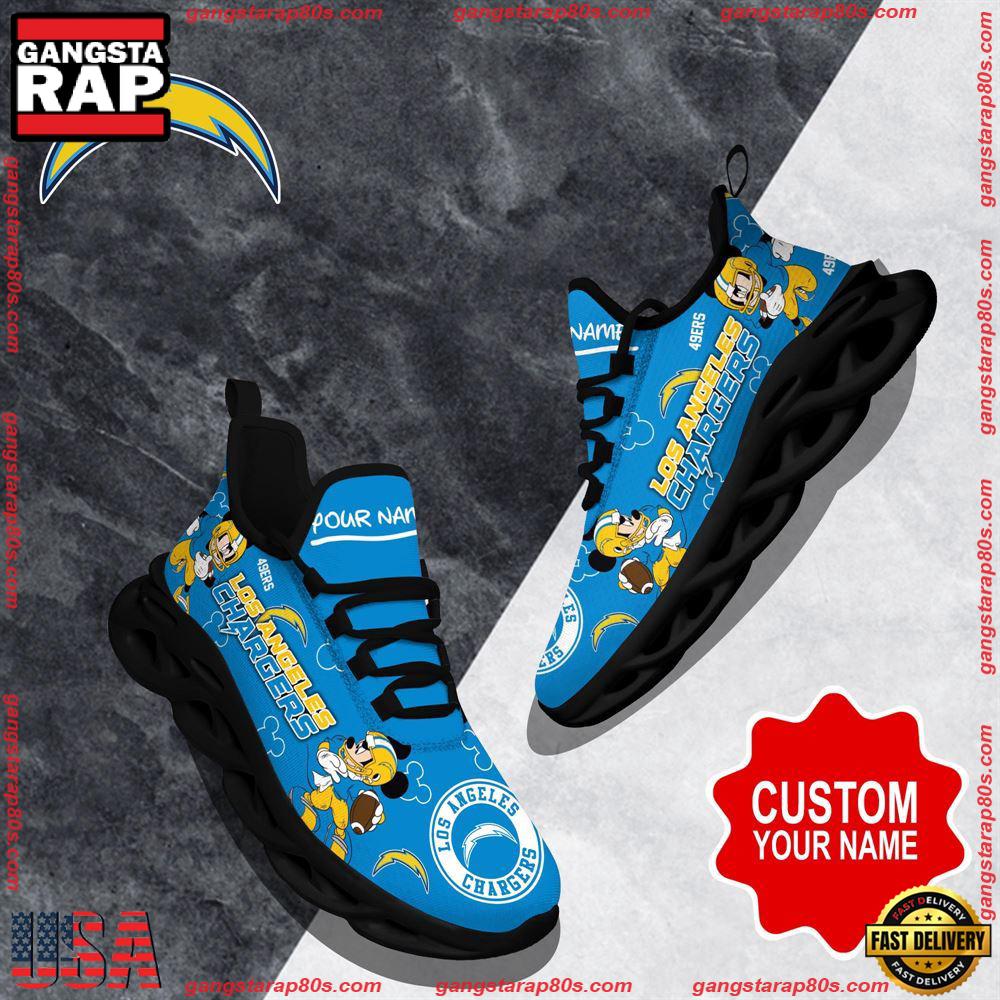 Ideafootwear Los Angeles Chargers Max Soul Shoes Sneakers For Men And Women