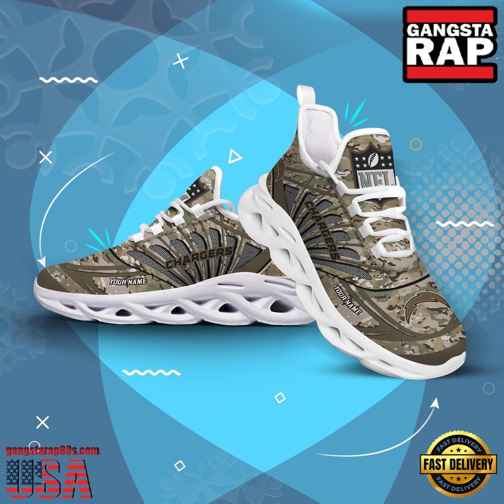Ideafootwear Los Angeles Chargers Max Soul Shoes Sneakers For Men And Women