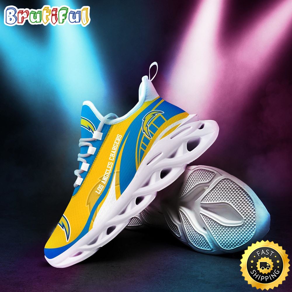 Ideafootwear Los Angeles Chargers Max Soul Shoes Sneakers For Men And Women