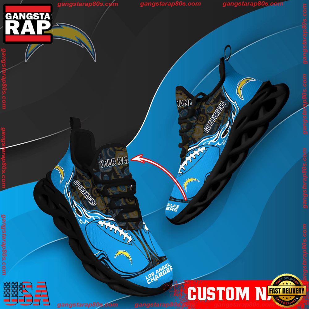 Ideafootwear Los Angeles Chargers Max Soul Shoes Sneakers For Men And Women