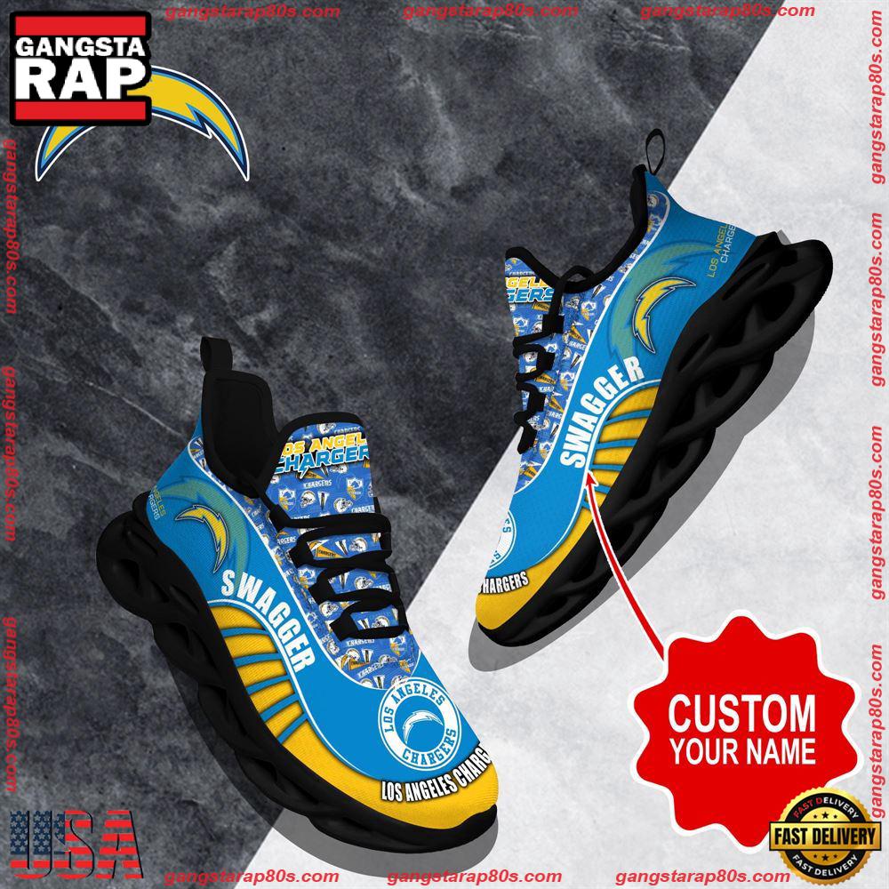 Ideafootwear Los Angeles Chargers Max Soul Shoes Sneakers For Men And Women