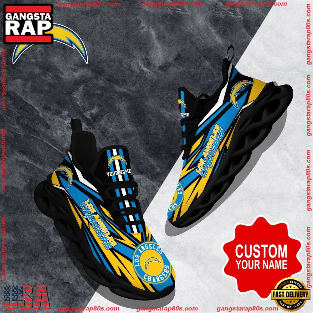 Ideafootwear Los Angeles Chargers Max Soul Shoes Sneakers For Men And Women