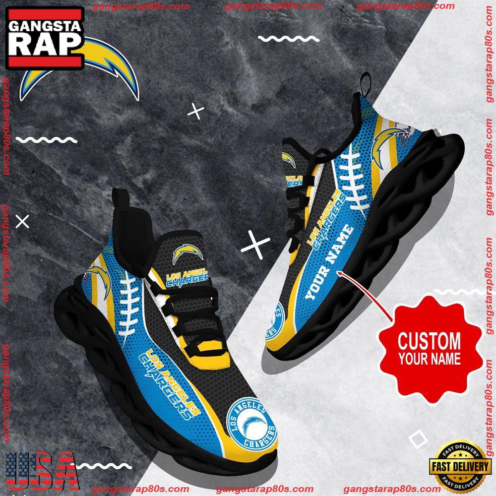 Ideafootwear Los Angeles Chargers Max Soul Shoes Sneakers For Men And Women