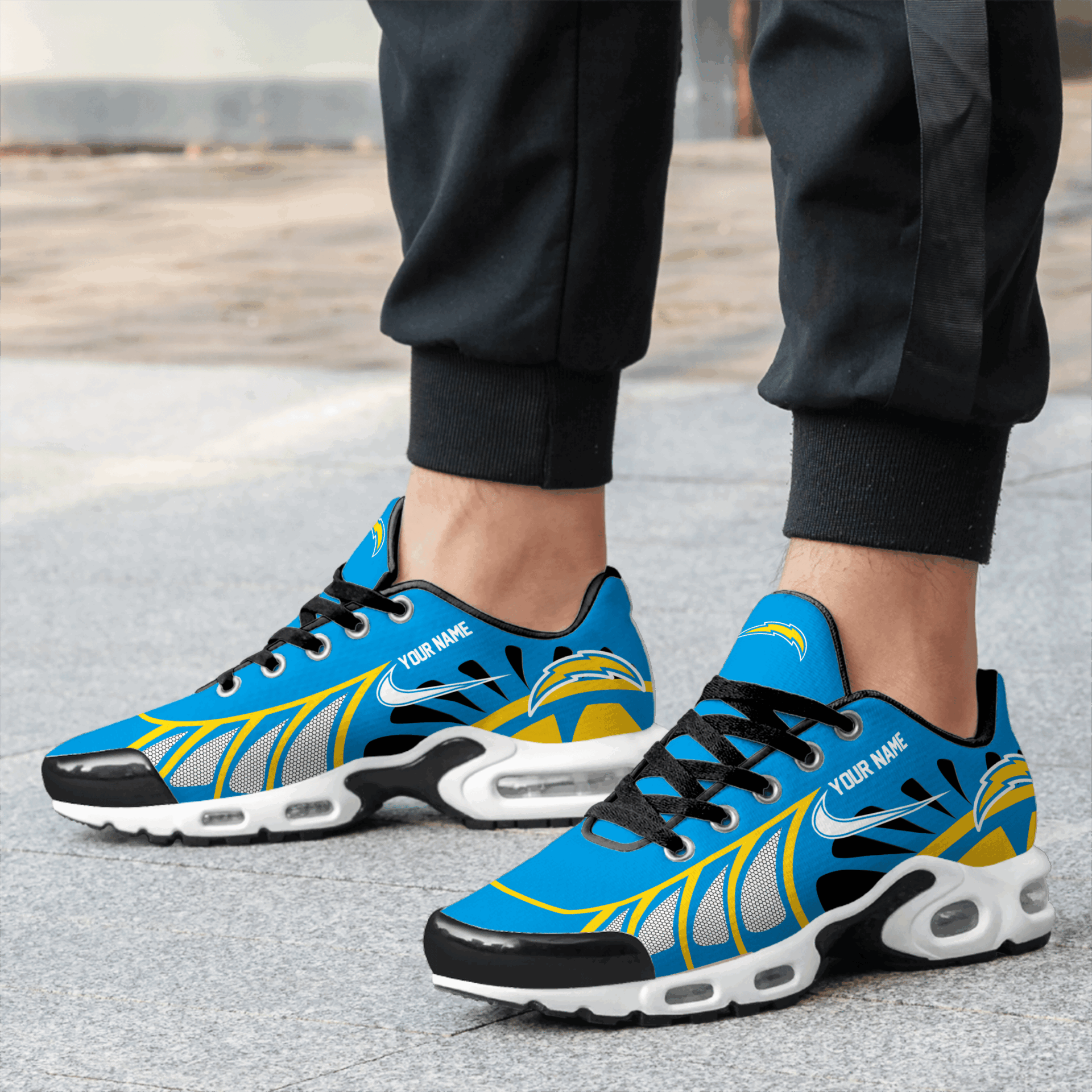 Ideafootwear Los Angeles Chargers TN Shoes Sneakers For Men And Women