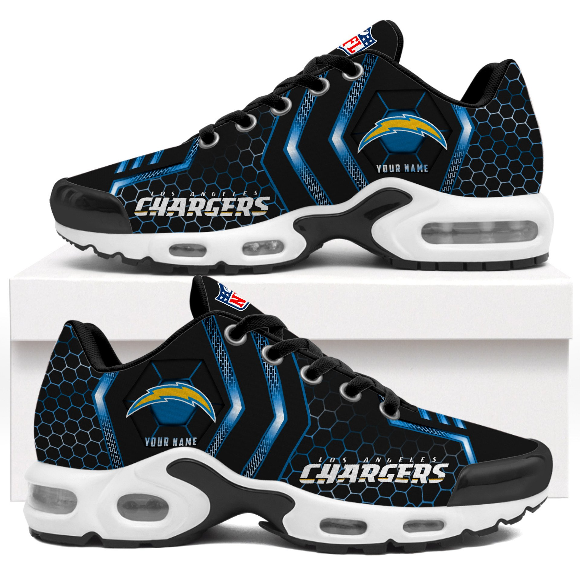 Ideafootwear Los Angeles Chargers TN Shoes Sneakers For Men And Women
