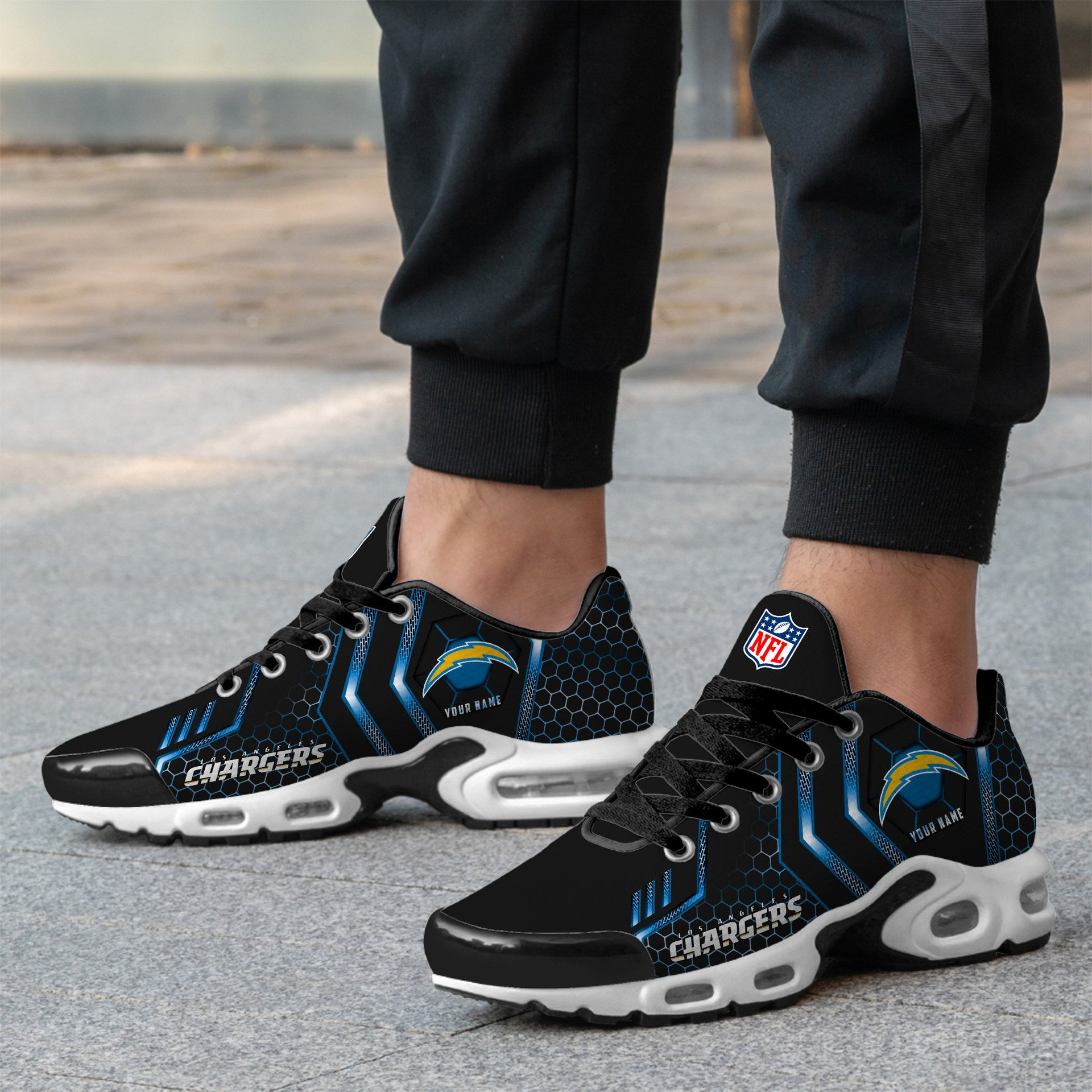 Ideafootwear Los Angeles Chargers TN Shoes Sneakers For Men And Women