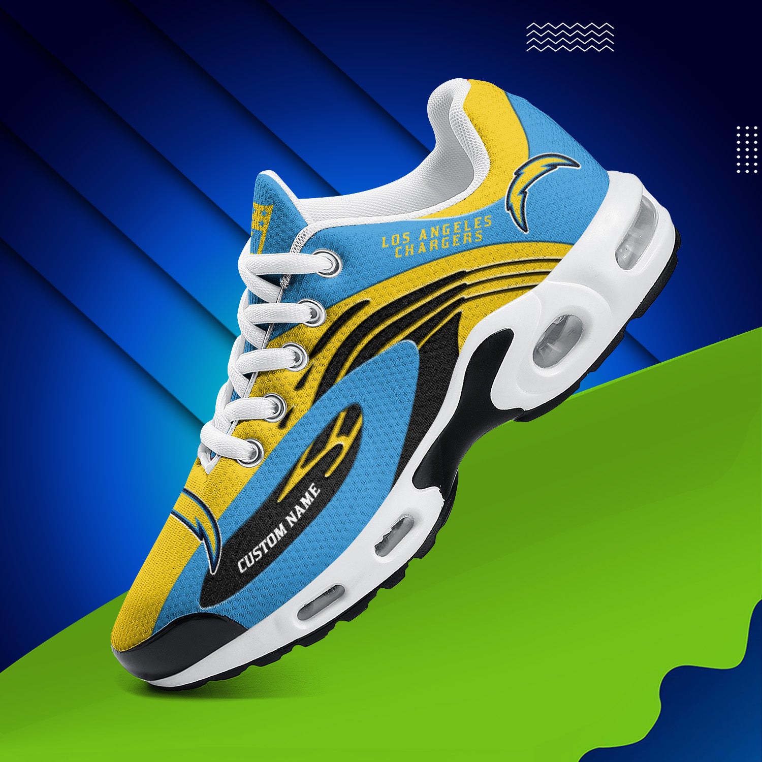 Ideafootwear Los Angeles Chargers TN Shoes Sneakers For Men And Women