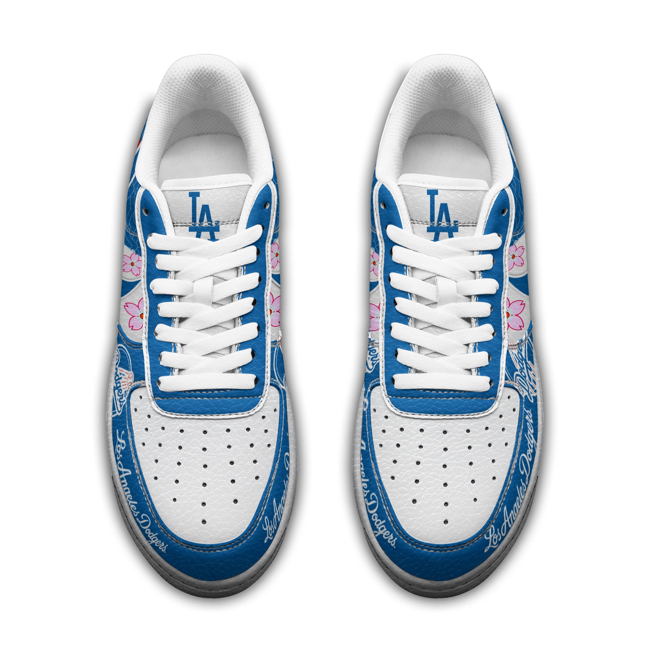 Ideafootwear Los Angeles Dodgers Air Low-Top Sneakers Shoes For Men And Women 4