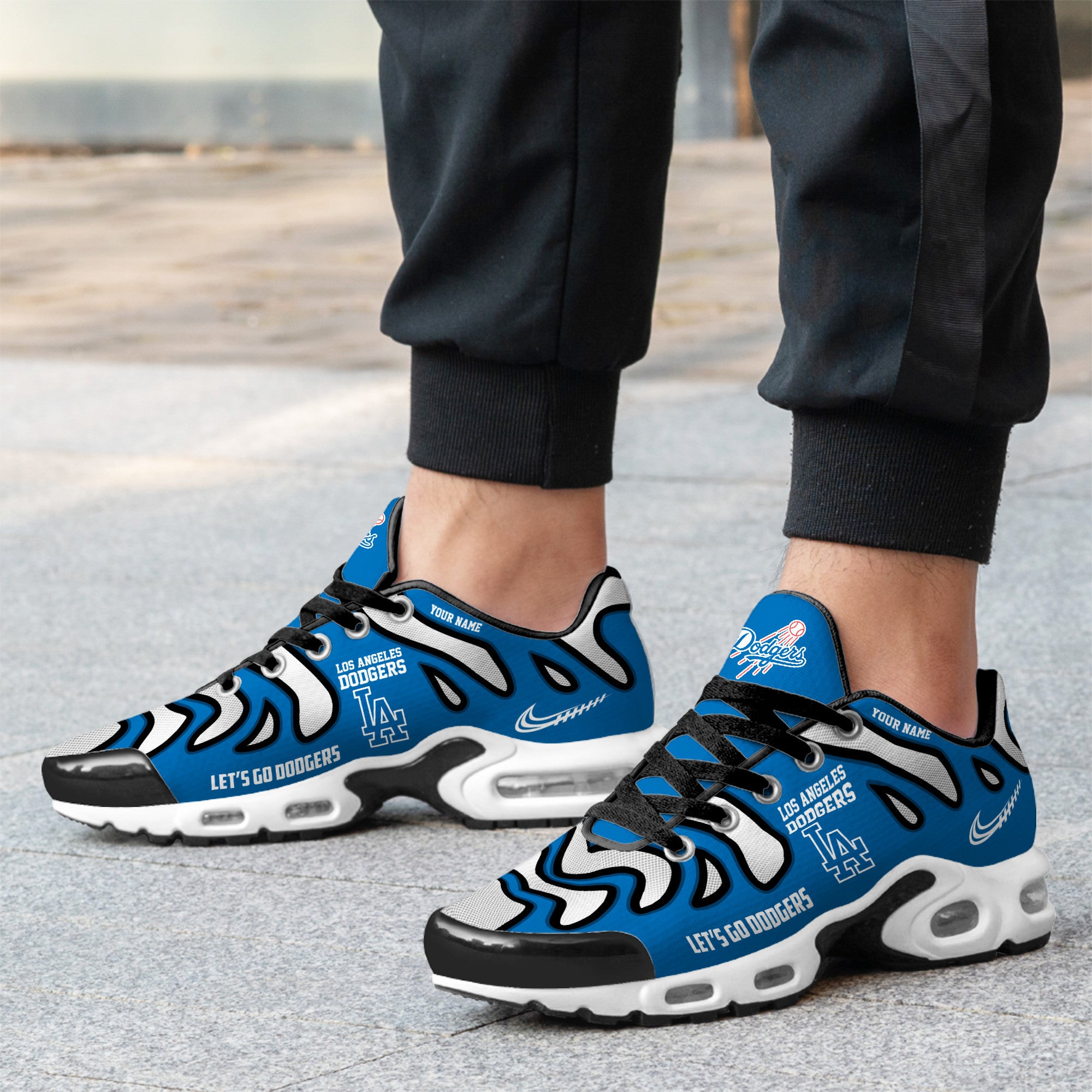 Ideafootwear Los Angeles Dodgers TN Shoes Sneakers For Men And Women