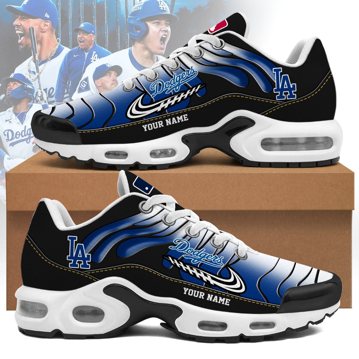 Ideafootwear Los Angeles Dodgers TN Shoes Sneakers For Men And Women