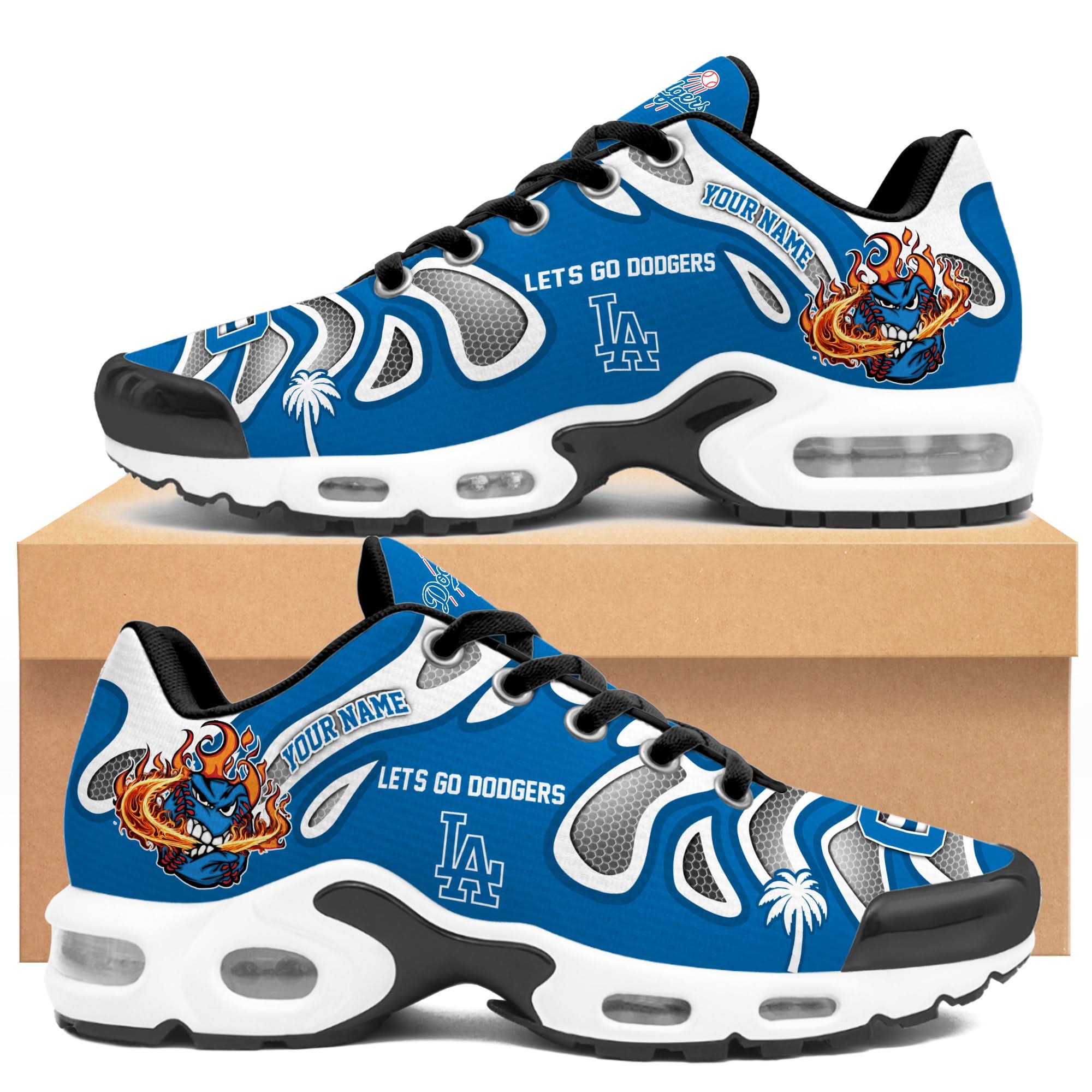 Ideafootwear Los Angeles Dodgers TN Shoes Sneakers For Men And Women