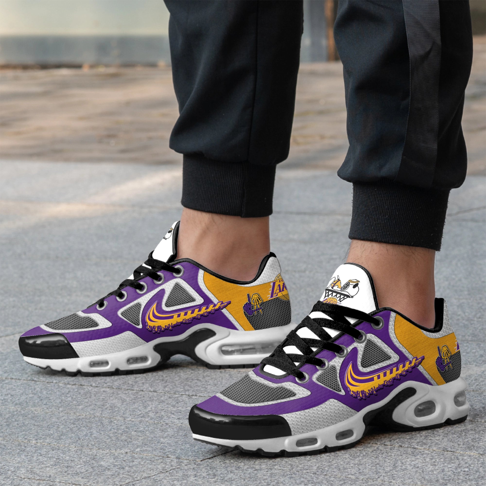 Ideafootwear Los Angeles Lakers TN Shoes Sneakers For Men And Women