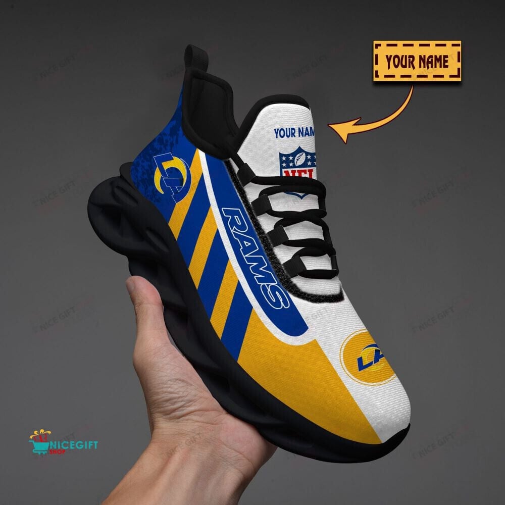 Ideafootwear Los Angeles Rams Max Soul Shoes Sneakers For Men And Women