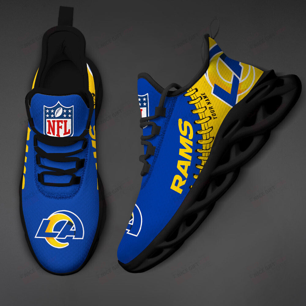 Ideafootwear Los Angeles Rams Max Soul Shoes Sneakers For Men And Women