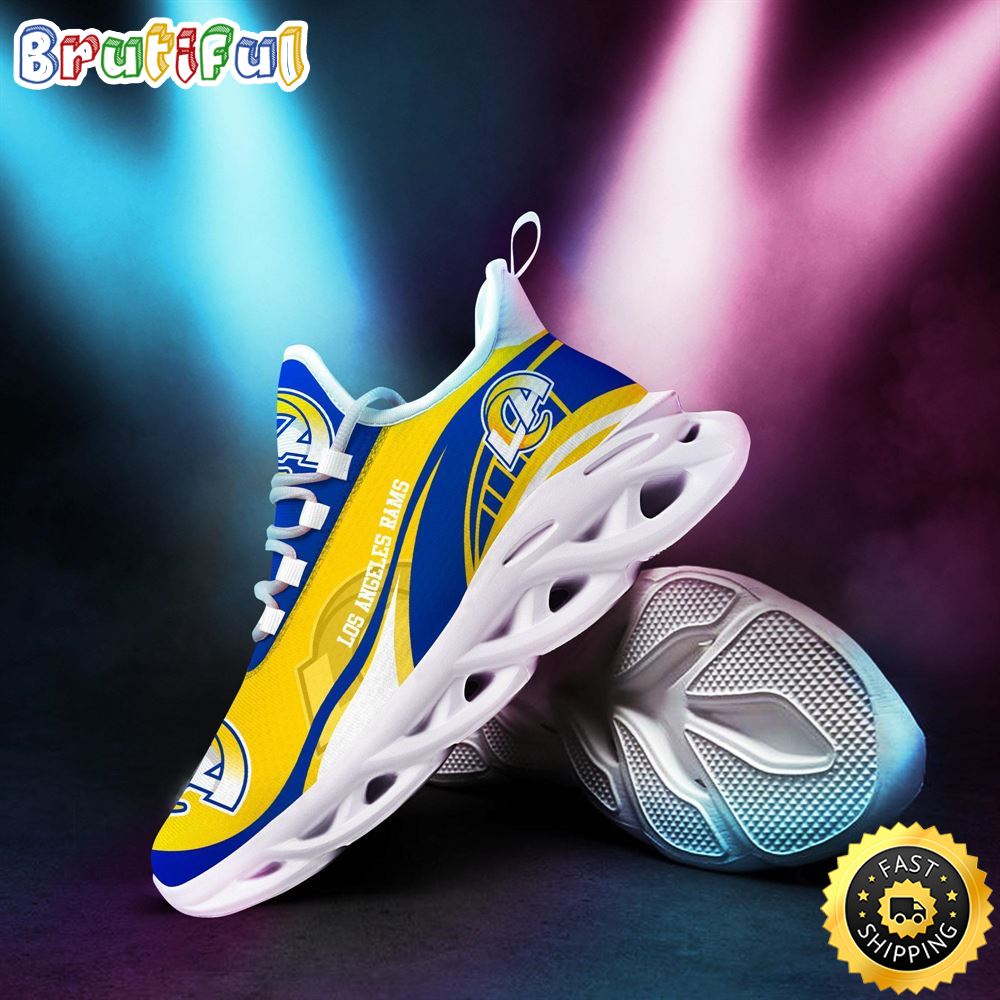 Ideafootwear Los Angeles Rams Max Soul Shoes Sneakers For Men And Women