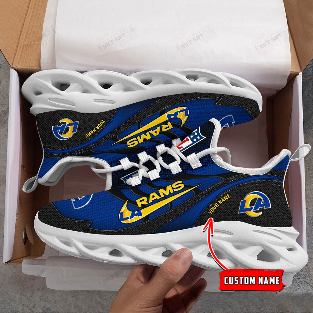 Ideafootwear Los Angeles Rams Max Soul Shoes Sneakers For Men And Women