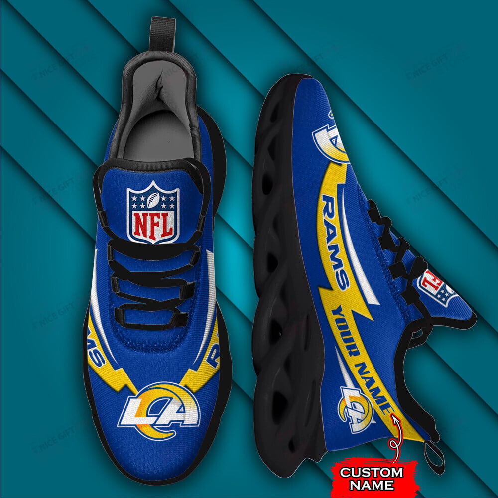 Ideafootwear Los Angeles Rams Max Soul Shoes Sneakers For Men And Women