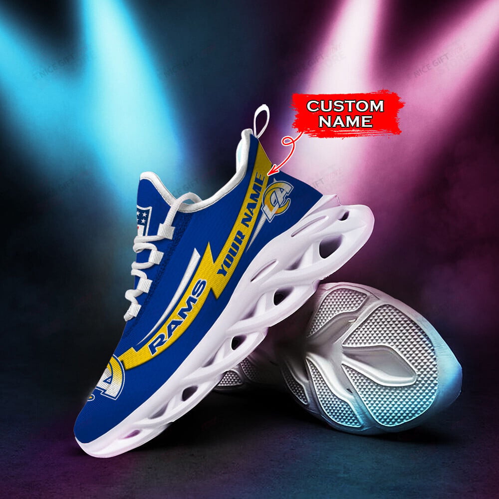 Ideafootwear Los Angeles Rams Max Soul Shoes Sneakers For Men And Women