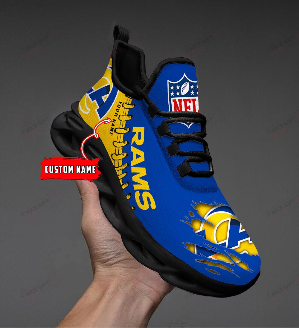 Ideafootwear Los Angeles Rams Max Soul Shoes Sneakers For Men And Women